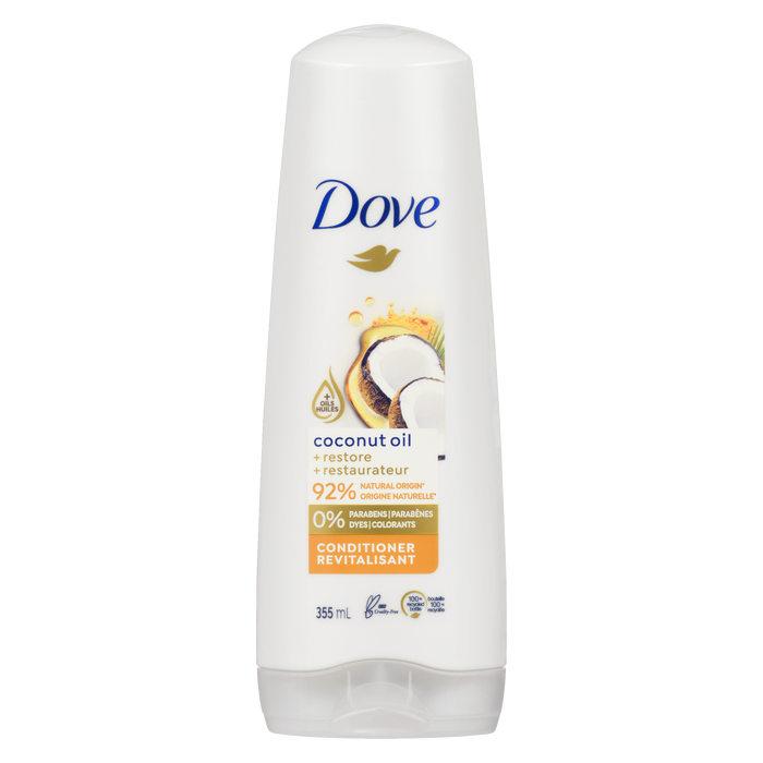 Après-shampoing Dove Coconut Oil + Restore 355 ml