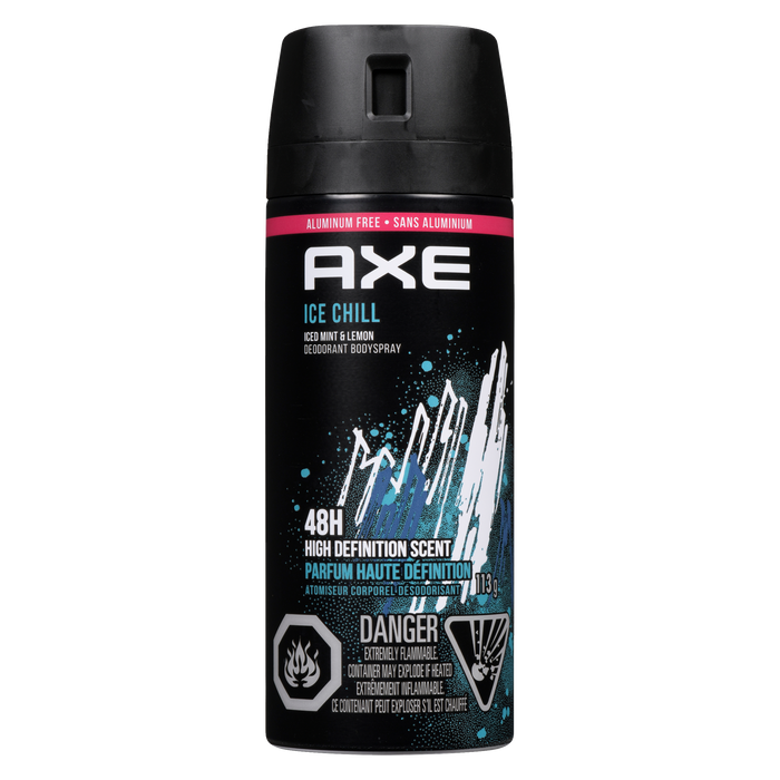 Axe Déodorant Spray Corporel Ice Chill Menthe Glacée &amp; Citron 113 g