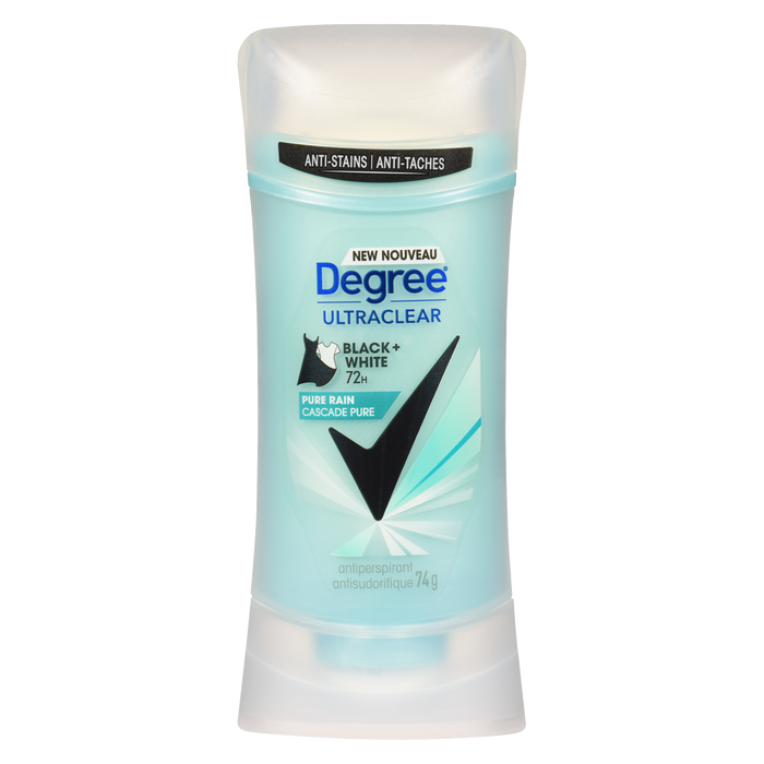 Degré UltraClear Noir + Blanc Anti-transpirant Pure Rain 74 g