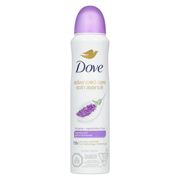 Dove Advanced Care Dry Spray Antiperspirant Lavender Scent 107 g