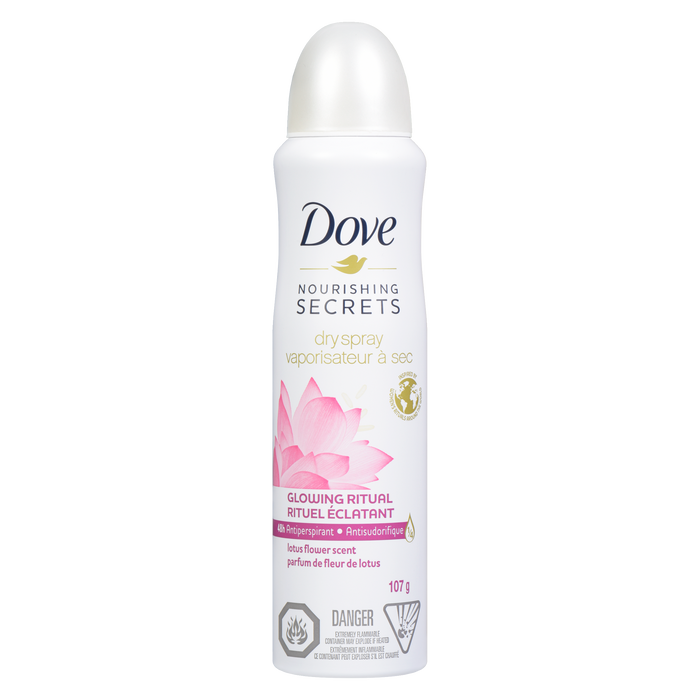 Dove Nourishing Secrets Dry Spray 48h Antiperspirant Glowing Ritual Louts Flower Scent 107 g