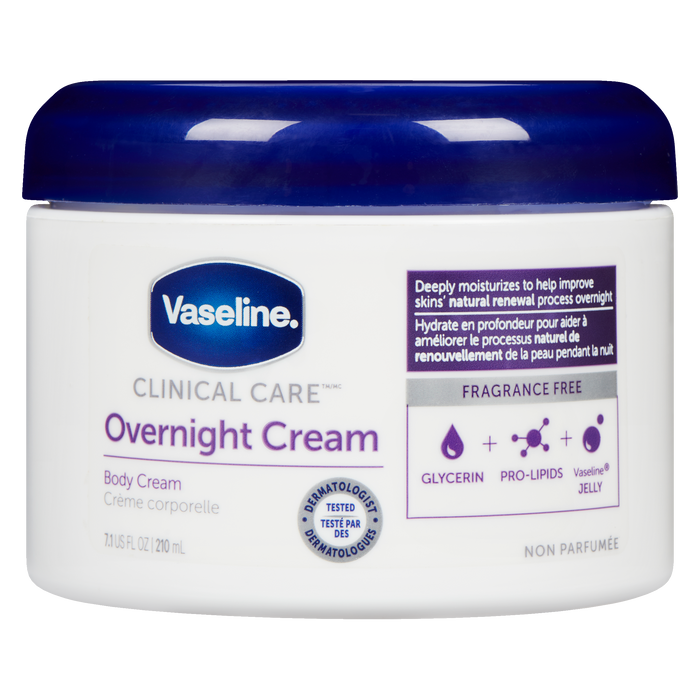 Vaseline Clinical Care Body Cream Overnight Cream 210 ml