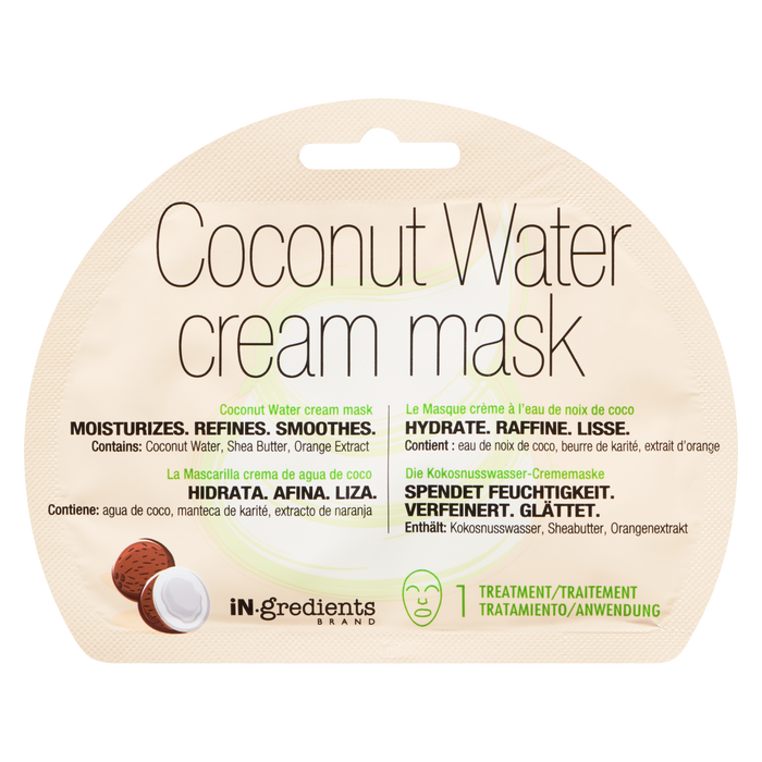 Masque crème à l'eau de coco de la marque iN.gredients