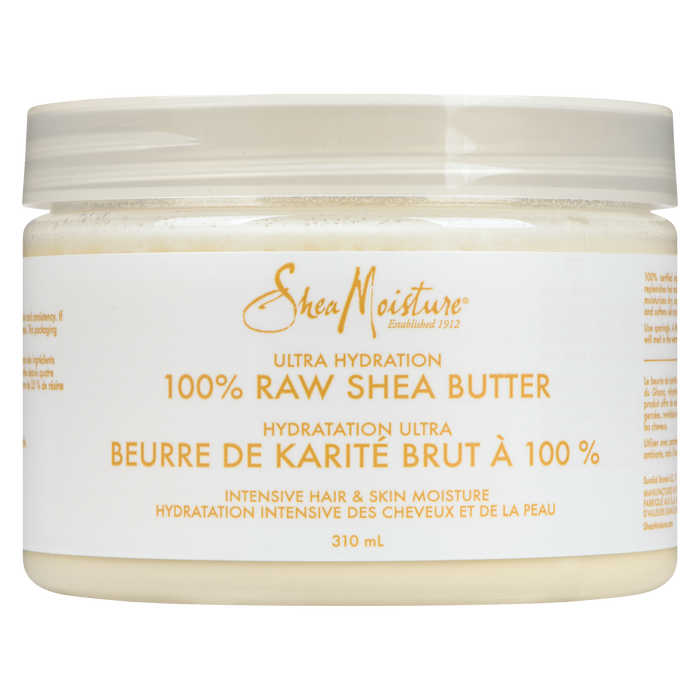 Beurre de karité 100 % brut ultra hydratant Shea Moisture 310 ml