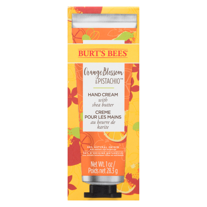 Crème pour les mains Burt's Bees au beurre de karité, fleur d'oranger et pistache 28,3 g