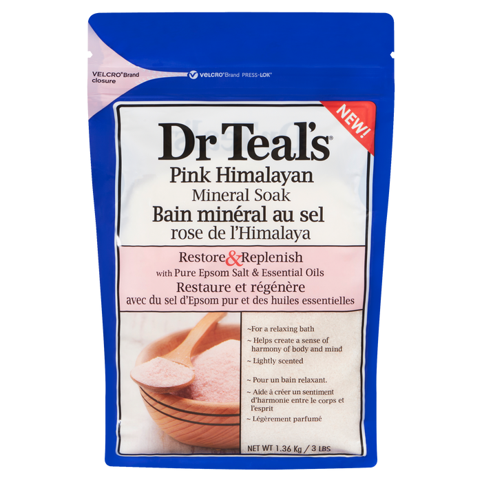 Dr Teal's Mineral Soak Pink Himalayan 1.36 kg