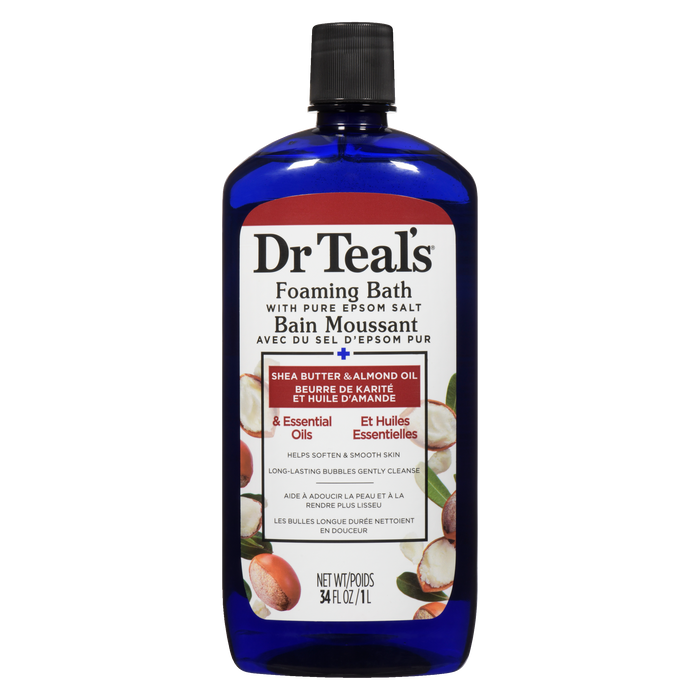 Dr Teal's Foaming Bath with Pure Epsom Salt Shea Butter & Almond Oil 1 L