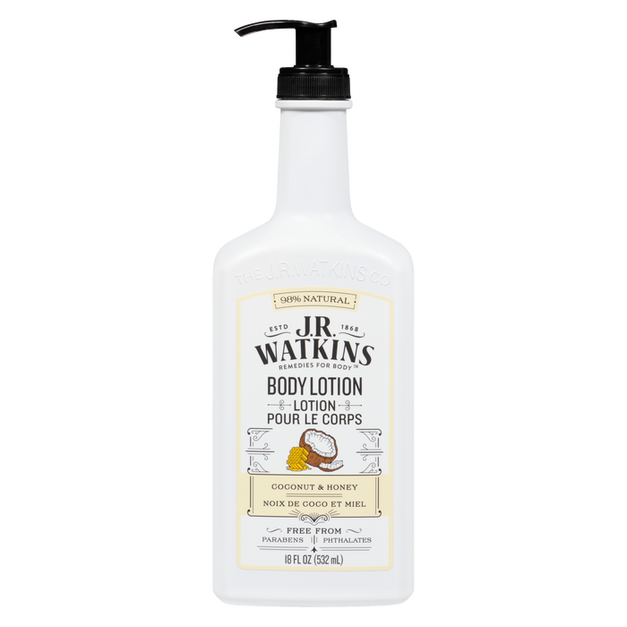 Lotion pour le corps JR Watkins Noix de coco et miel 532 ml