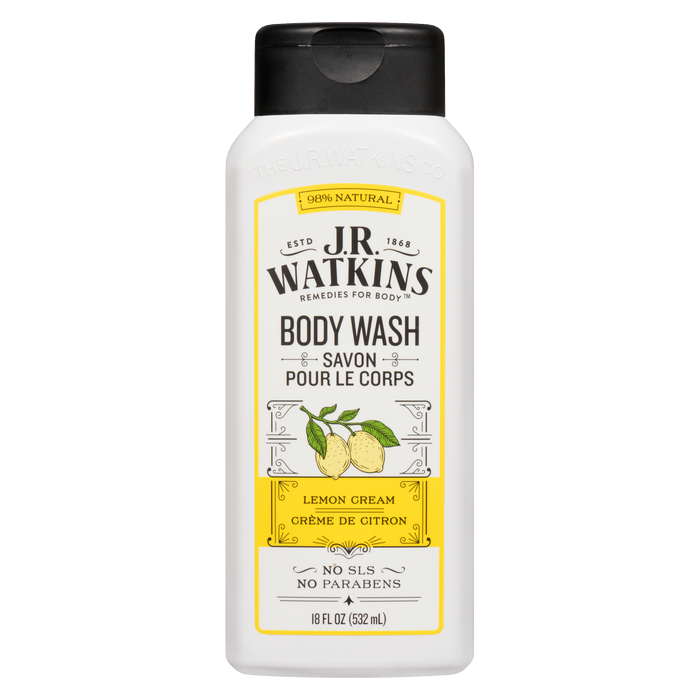 Gel douche JR Watkins Crème au citron 532 ml