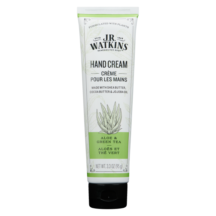 Crème pour les mains JR Watkins Aloe &amp; Thé Vert 95 g