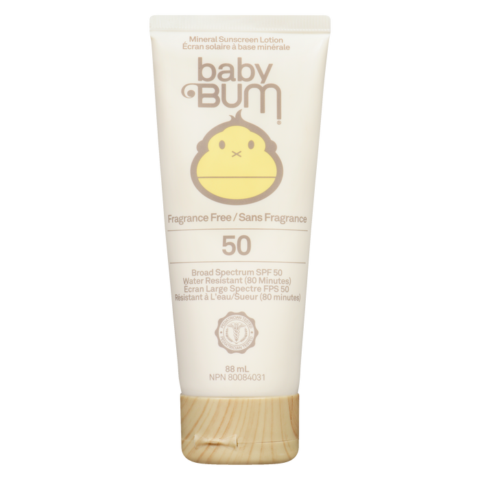 Lotion solaire minérale Baby Bum 50 88 ml