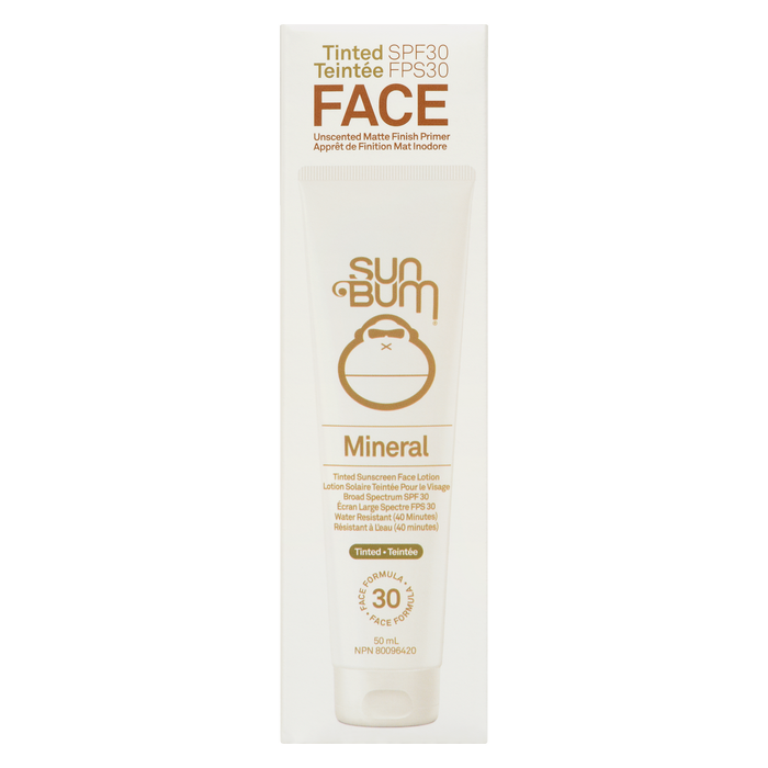 Sun Bum Tinted Sunscreen Face Lotion Mineral SPF 30 50 ml