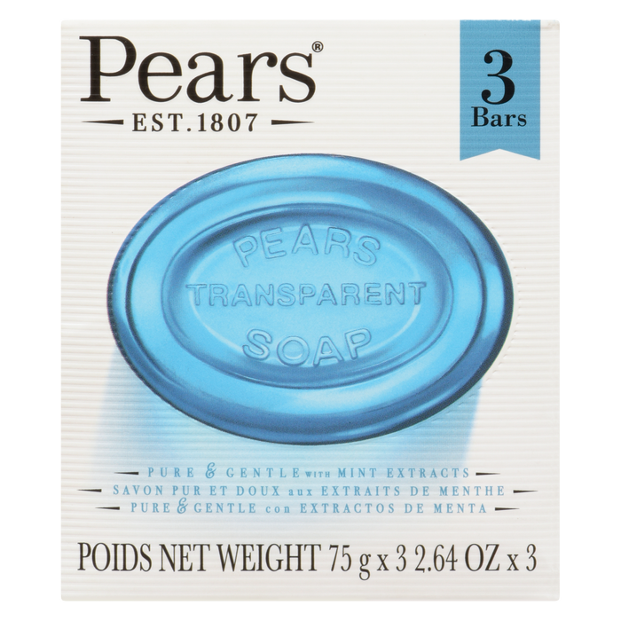 Pears Transparent Soap 3 Bars x 75 g