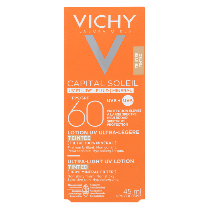 Vichy Laboratoires Capital Soleil Ultra-Light UV Lotion Tinted SPF 60 45 ml