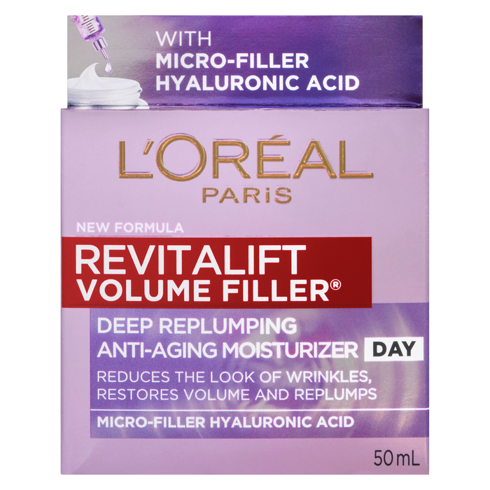 L'Oréal Paris Revitalift Volume Filler Soin Hydratant Anti-Âge Repulpant en Profondeur Jour 25+ 50 ml