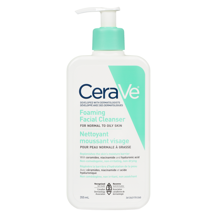 CeraVe Foaming Facial Cleanser for Normal to Oily Skin 355 ml