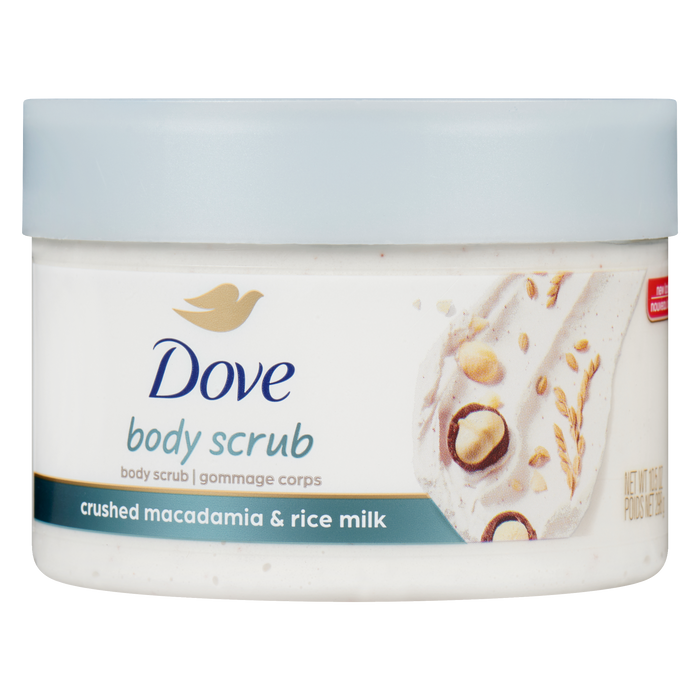 Dove Body Scrub Crushed Macadamia & Rice Milk 298 g