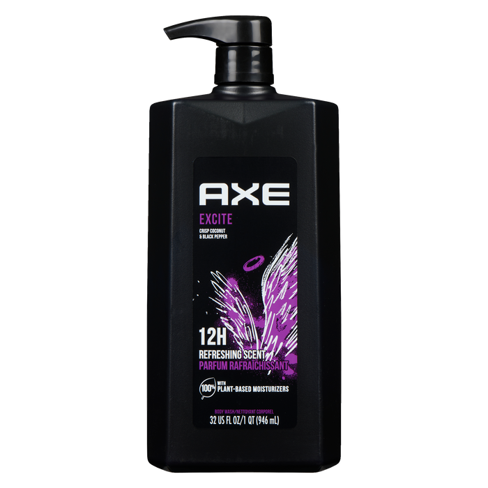 Gel douche Axe Excite Crisp Noix de coco et poivre noir 946 ml