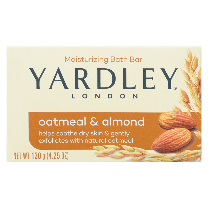 Yardley London Pain de bain hydratant à l'avoine et aux amandes 120 g