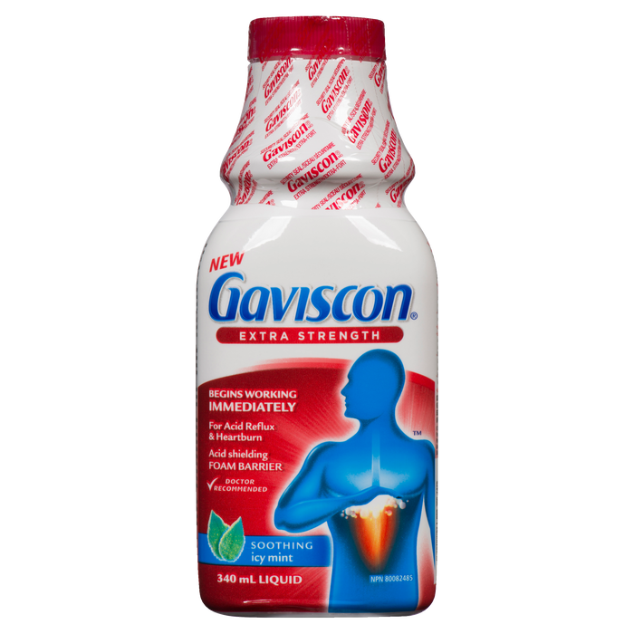 Gaviscon Extra Strength Liquid Soothing Icy Mint 340 ml