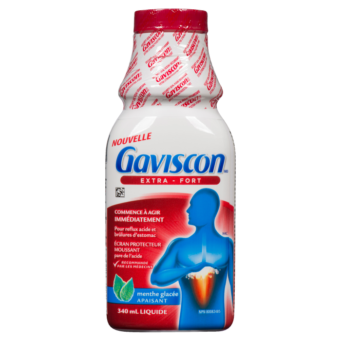 Gaviscon Extra Strength Liquid Soothing Icy Mint 340 ml