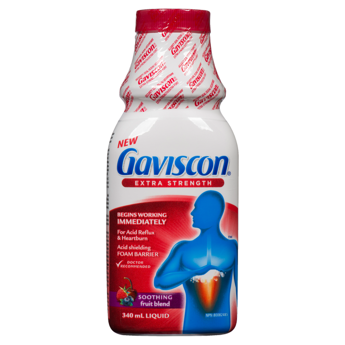 Gaviscon Extra Strength Liquid Soothing Fruit Blend 340 ml