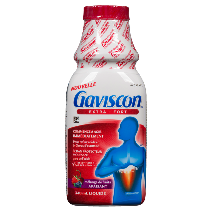 Gaviscon Extra Strength Liquid Soothing Fruit Blend 340 ml