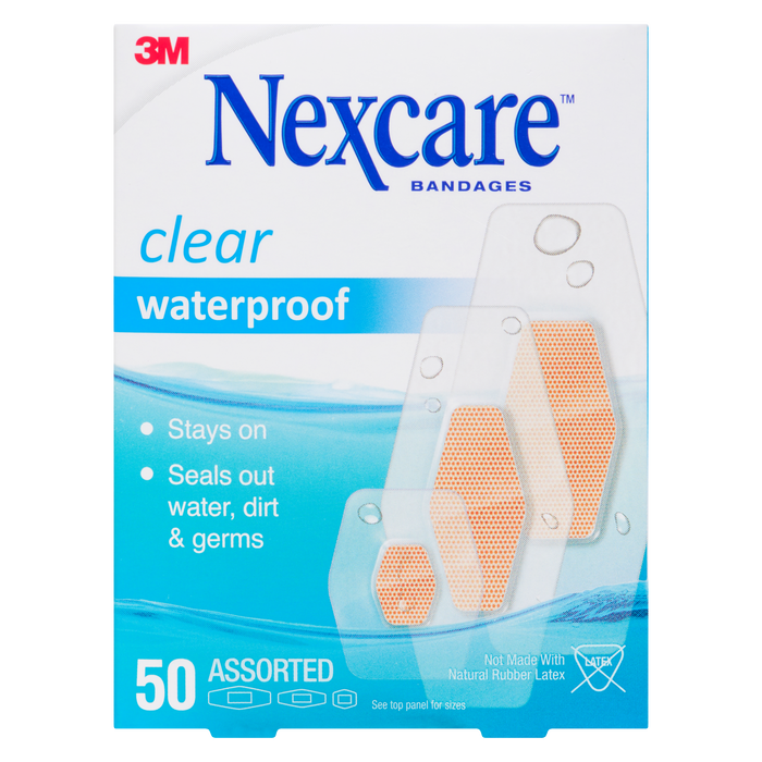 Nexcare Bandages Waterproof 50 Assorted