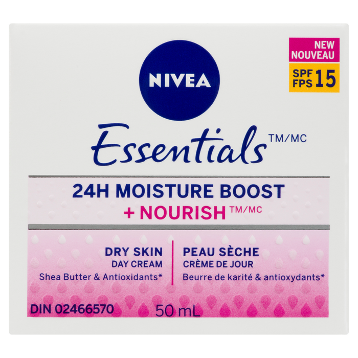 NIVEA Essentials Crème de Jour Peau Sèche SPF 15 50 ml