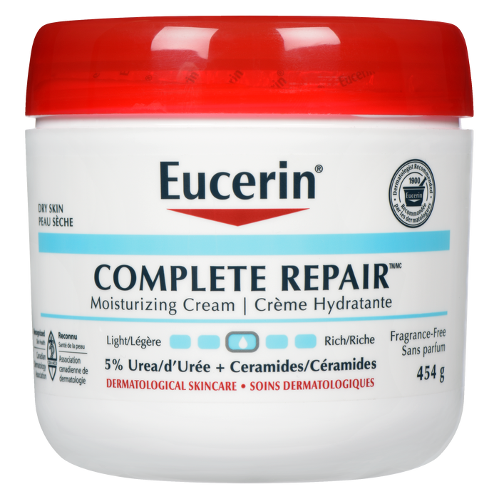 Eucerin Complete Repair Crème Hydratante Peau Sèche 5 % Urée + Céramides 454 g