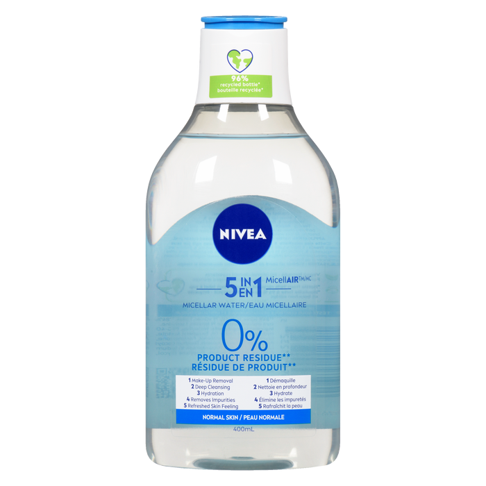 NIVEA MicellAIR Eau Micellaire 5 en 1 Peaux Normales 400 ml