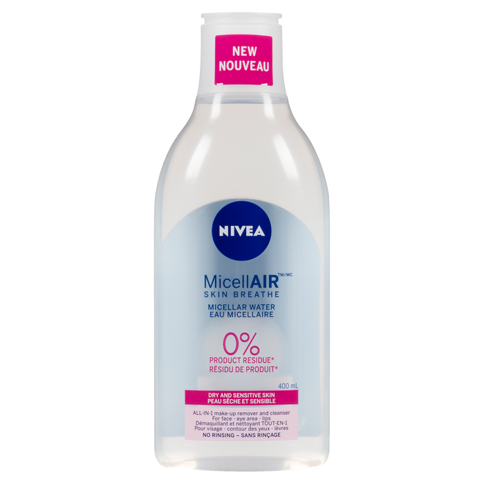 NIVEA MicellAir Skin Breathe Eau Micellaire Peaux Sèches et Sensibles 400 ml