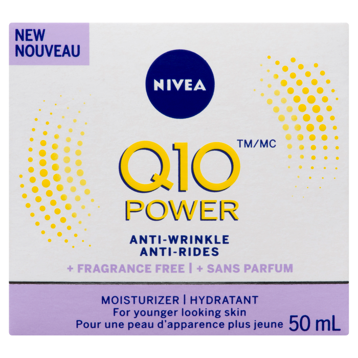 NIVEA Q10 Moisturizer Power Anti-Wrinkle + Fragrance Free 50 ml