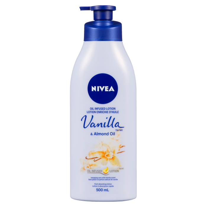 Lotion infusée d'huile NIVEA Vanille et huile d'amande 500 ml