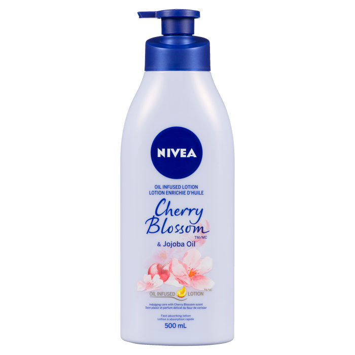 Lotion infusée d'huile NIVEA Fleur de cerisier et huile de jojoba 500 ml