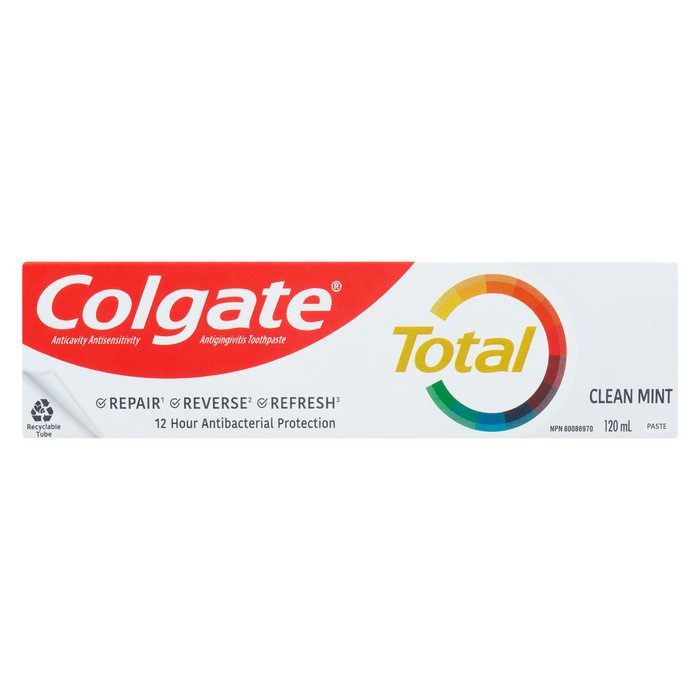 Colgate Total Anticavity Antisensitivity Antigingivitis Toothpaste Clean Mint Paste 120 ml