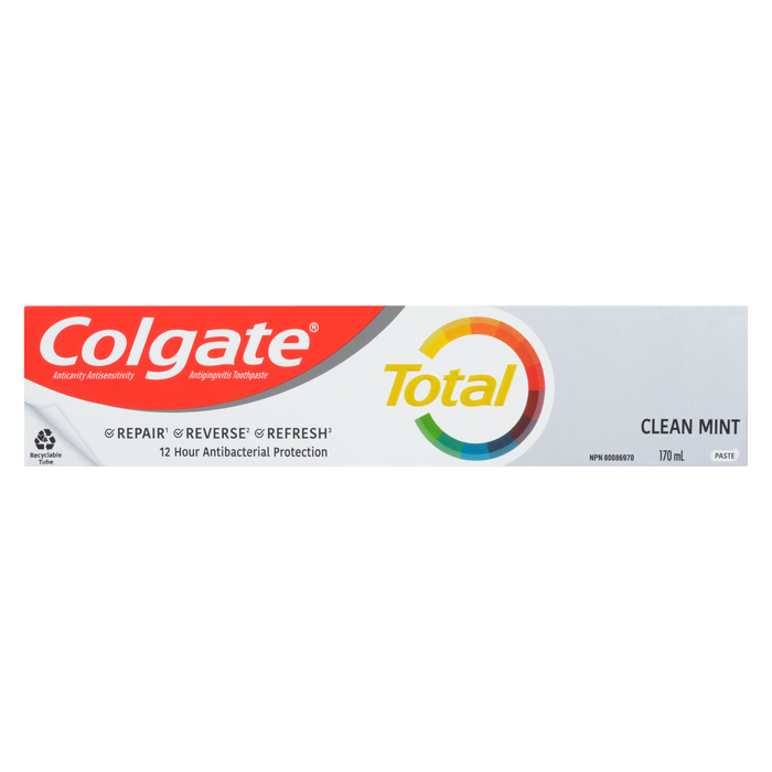 Colgate Total Anticavity Antisensitivity Antigingivitis Toothpaste Clean Mint Paste 170 ml