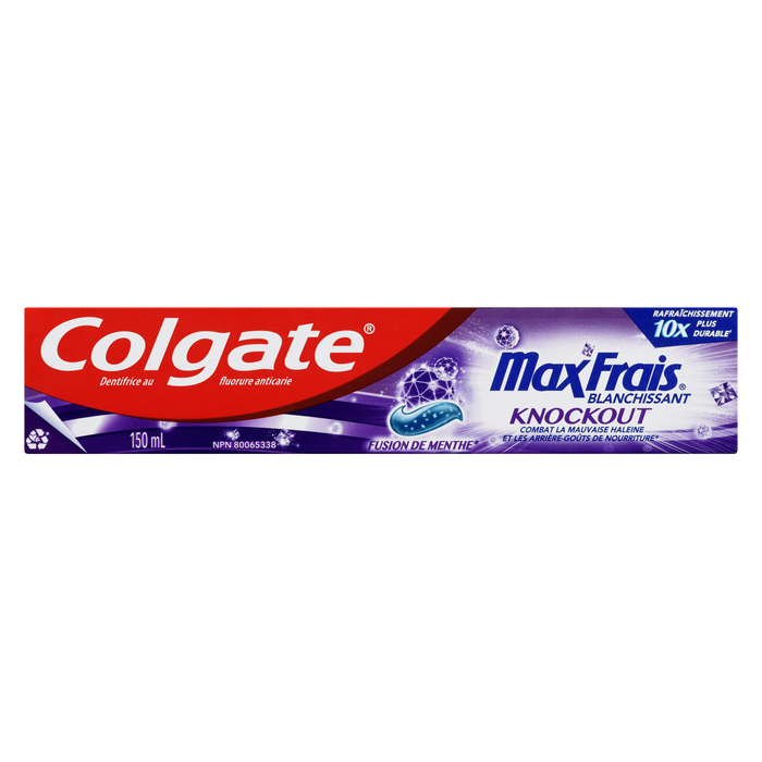 Colgate Max Fresh Anticavity Fluoride Toothpaste Knockout Mint Fusion 150 ml