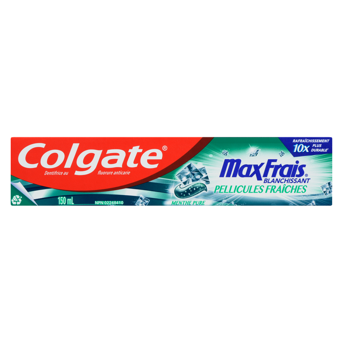 Colgate Max Fresh Anticavity Fluoride Toothpaste Breath Strips Clean Mint 150 ml