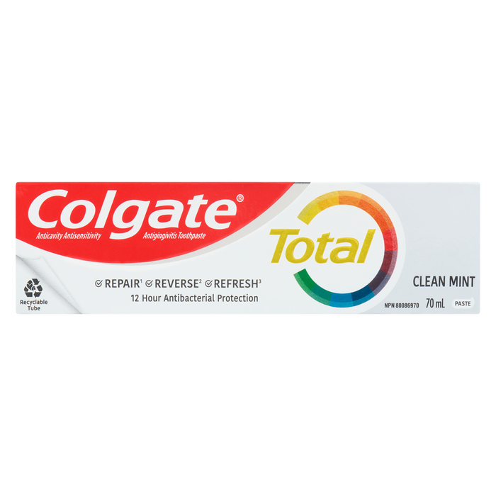 Colgate Total Anticavity Antisensitivity Antigingivitis Toothpaste Clean Mint Paste 70 ml