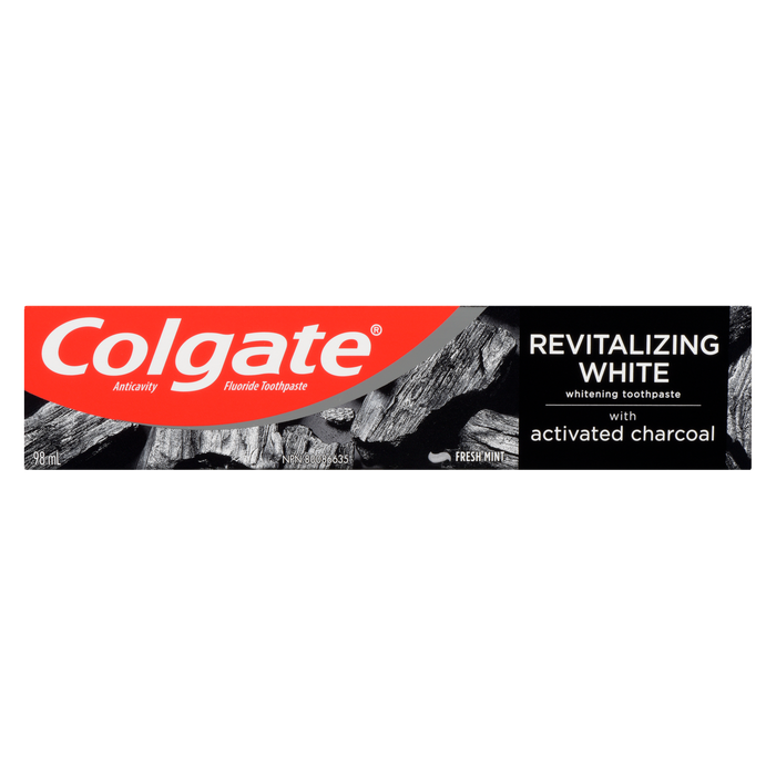 Colgate Revitalizing White Dentifrice Anti-Caries au Fluor et au Charbon Actif Menthe Fraîche 98 ml