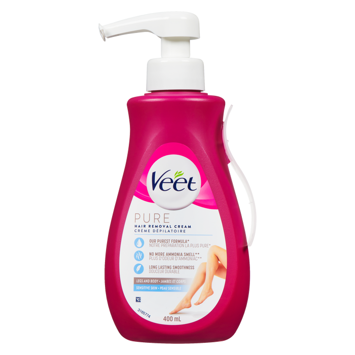 Veet Pure Hair Removal Cream Legs and Body Sensitive Skin 400 ml