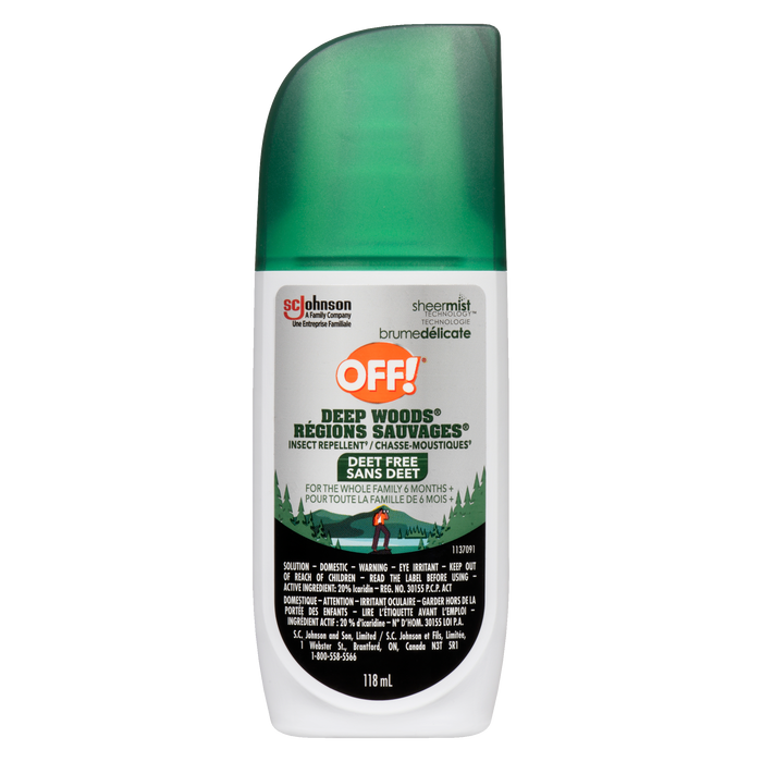 OFF! Répulsif à insectes Deep Woods sans DEET 118 ml