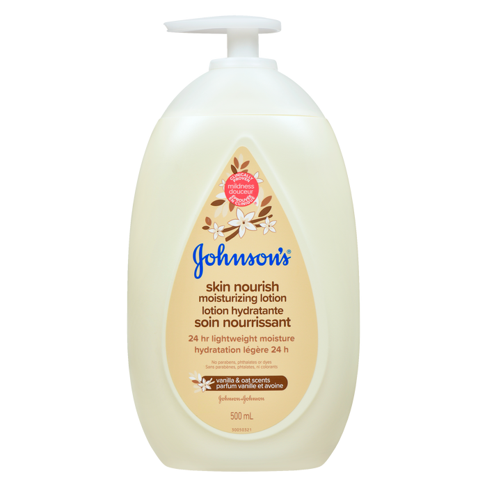 Johnson's Skin Nourish Moisturizing Lotion Vanilla & Oat Scents 500 ml