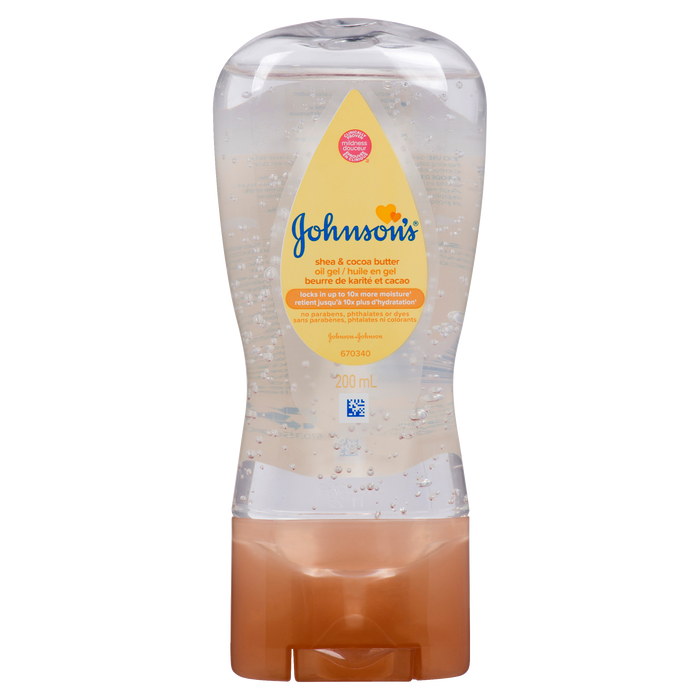 Gel à l'huile de Johnson's beurre de karité et de cacao 200 ml