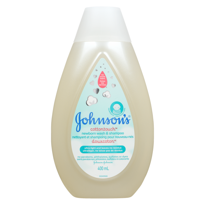 Shampoing et nettoyant pour nouveau-nés Johnson's Cottontouch 400 ml