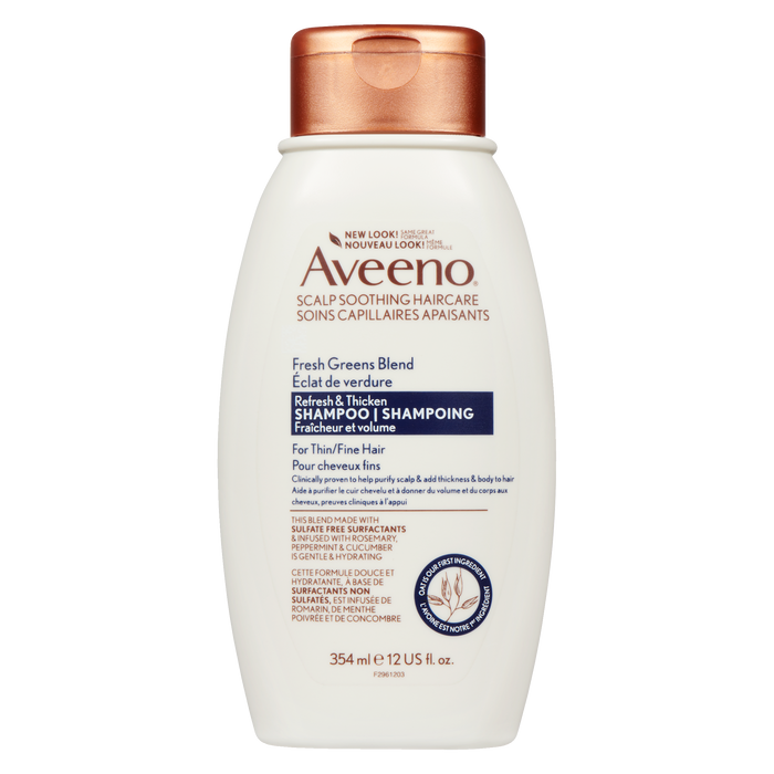 Aveeno Refresh & Thicken Shampoo Fresh Greens Blend 354 ml