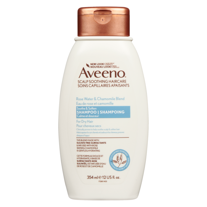 Aveeno Soothe & Soften Shampoo Rose Water & Chamomile Blend 354 ml