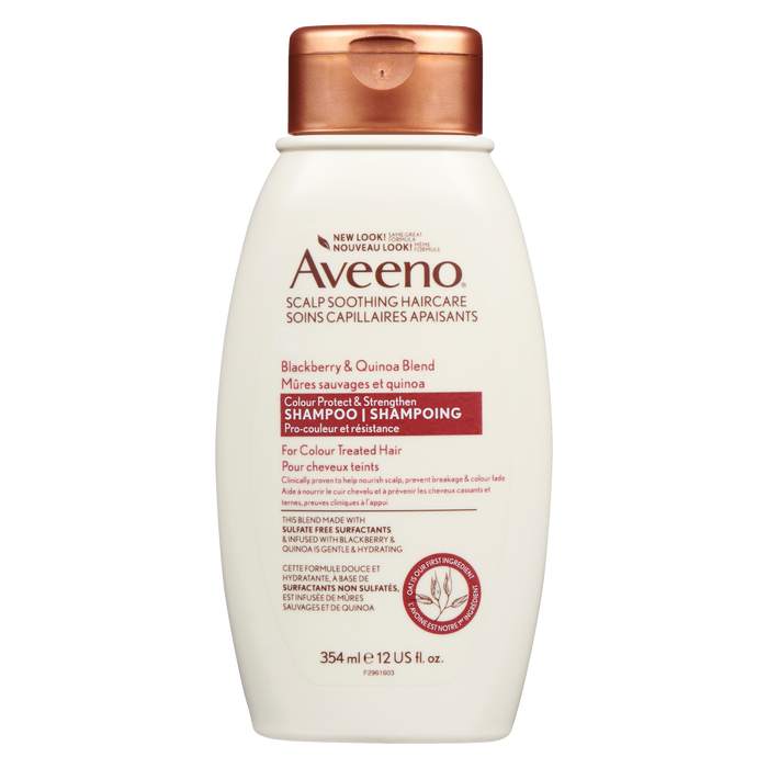 Aveeno Shampooing protecteur et fortifiant pour la couleur Mélange de mûres et de quinoa 354 ml