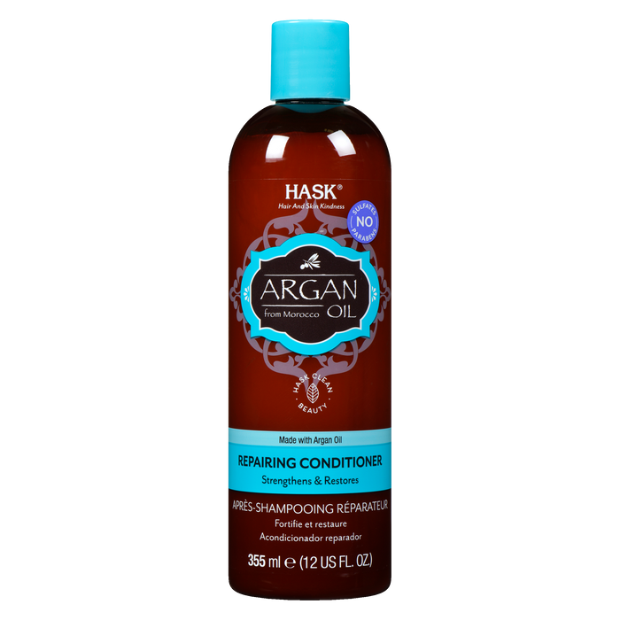 Après-shampoing réparateur à l'huile d'argan HASK 355 ml